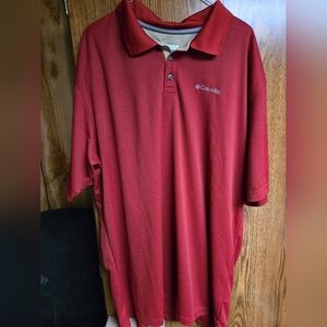 Columbia Deep Red Polo Shirt